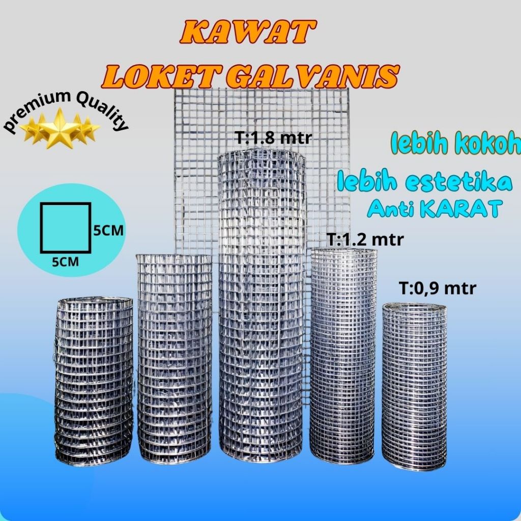 KAWAT LOKET GALVANIS ANTI KARAT KOKOH UNTUK PAGAR DAN KONTRUKSI HARGA MURAH