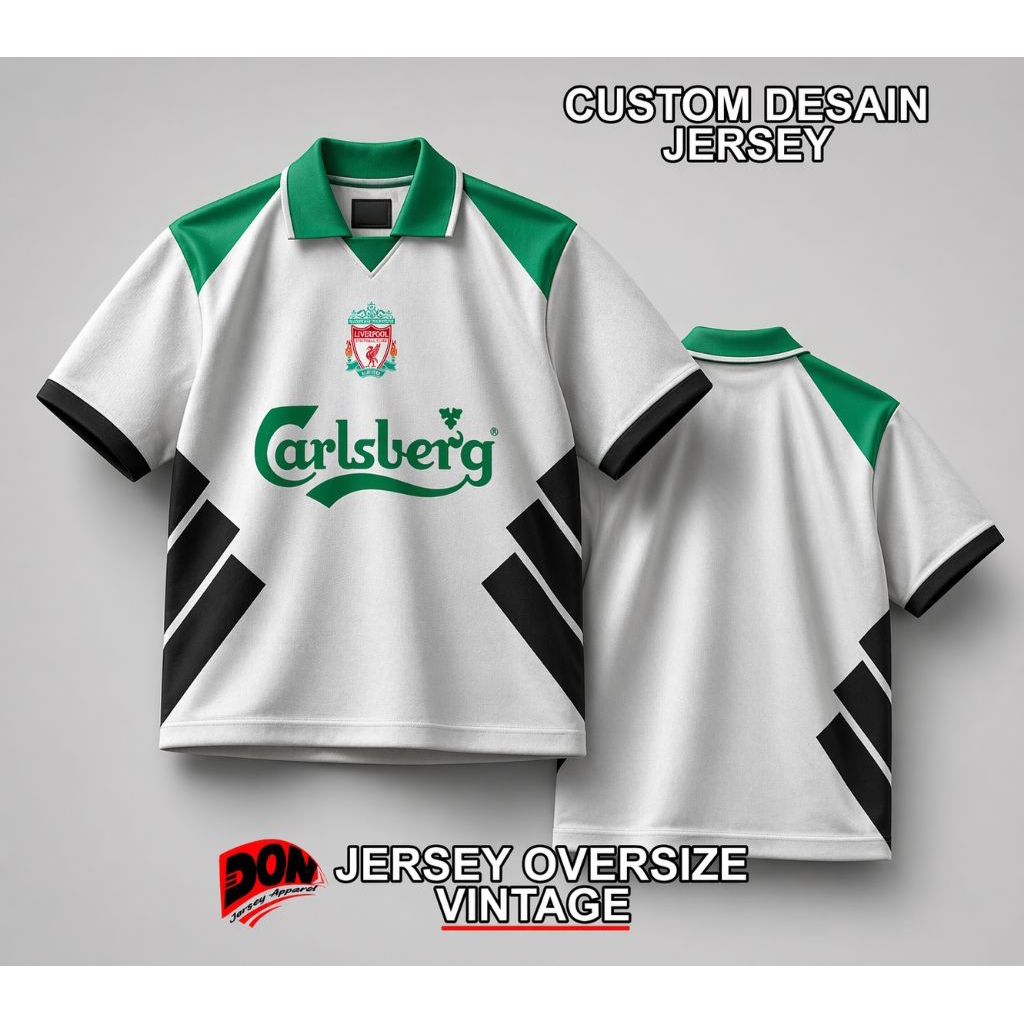 Kaos jersey oversize vintage liverpool