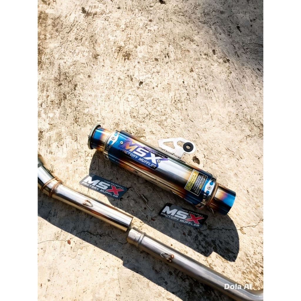 knalpot original msx Salemba ceklis daeng Thailand cha inlet 50 pnp Supra kharisma blade Revo Jupite
