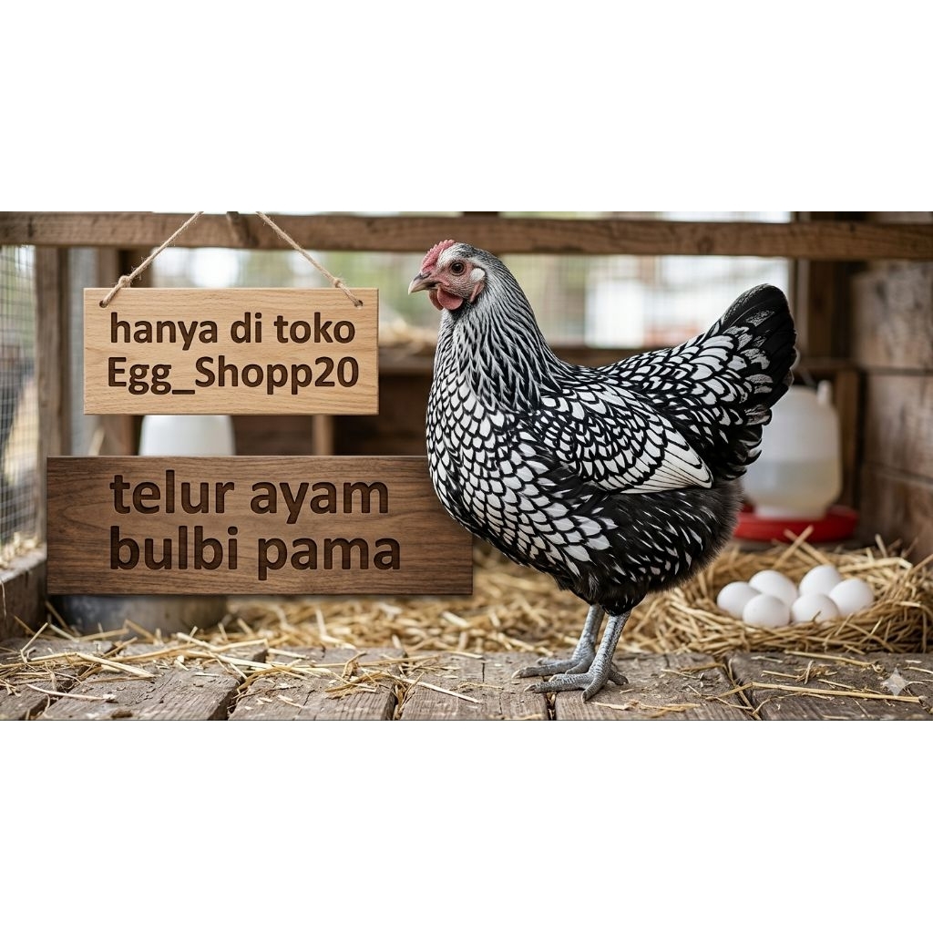 Telur Tetas Ayam Bulbi Pama Bulu Antik Fertil siap untuk ditetaskan Egg_shopp20