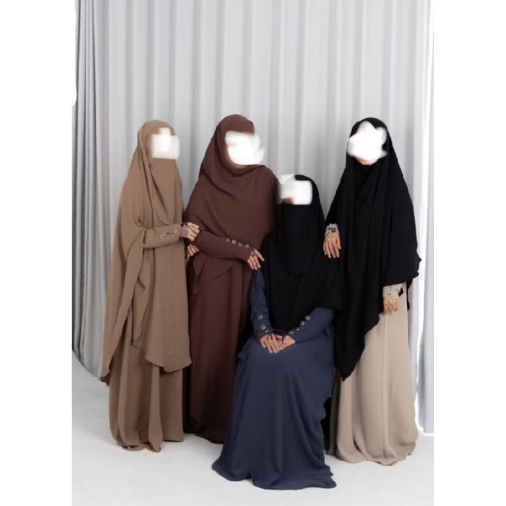 Yoora Abaya Himosly (ready warna MIDNIGHT BLUE) New size M