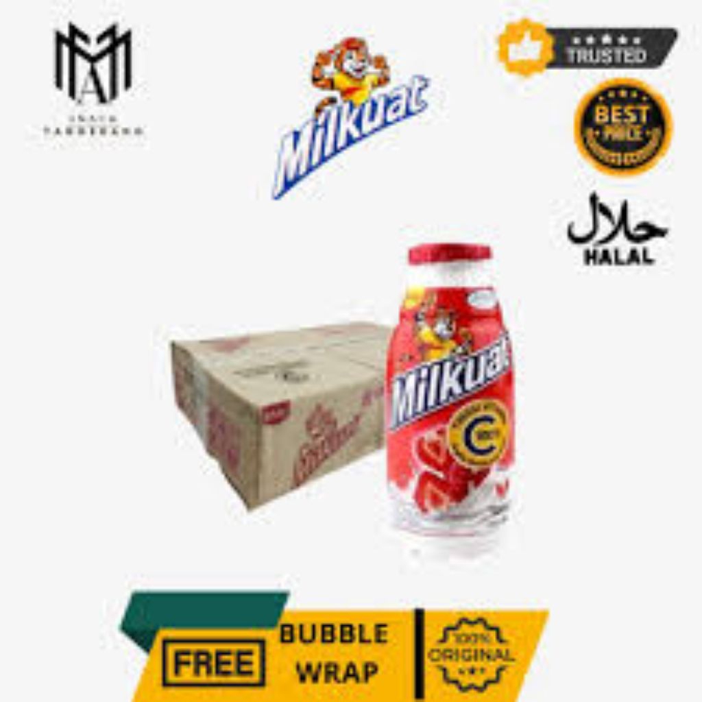 Milkuat Botol Minuman Susu 1 Dus Isi 60 Pcs