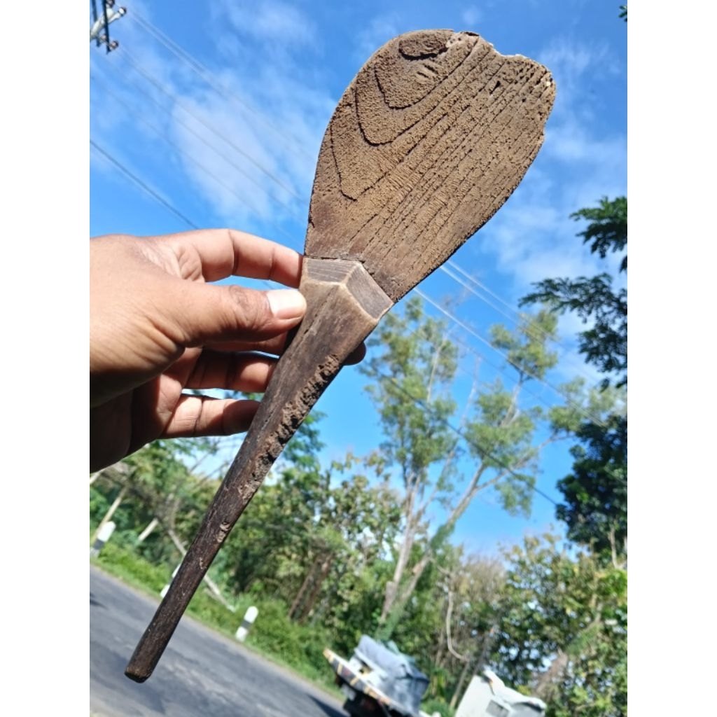 Centong entong kayu jati lawas bekas pakai murah antik