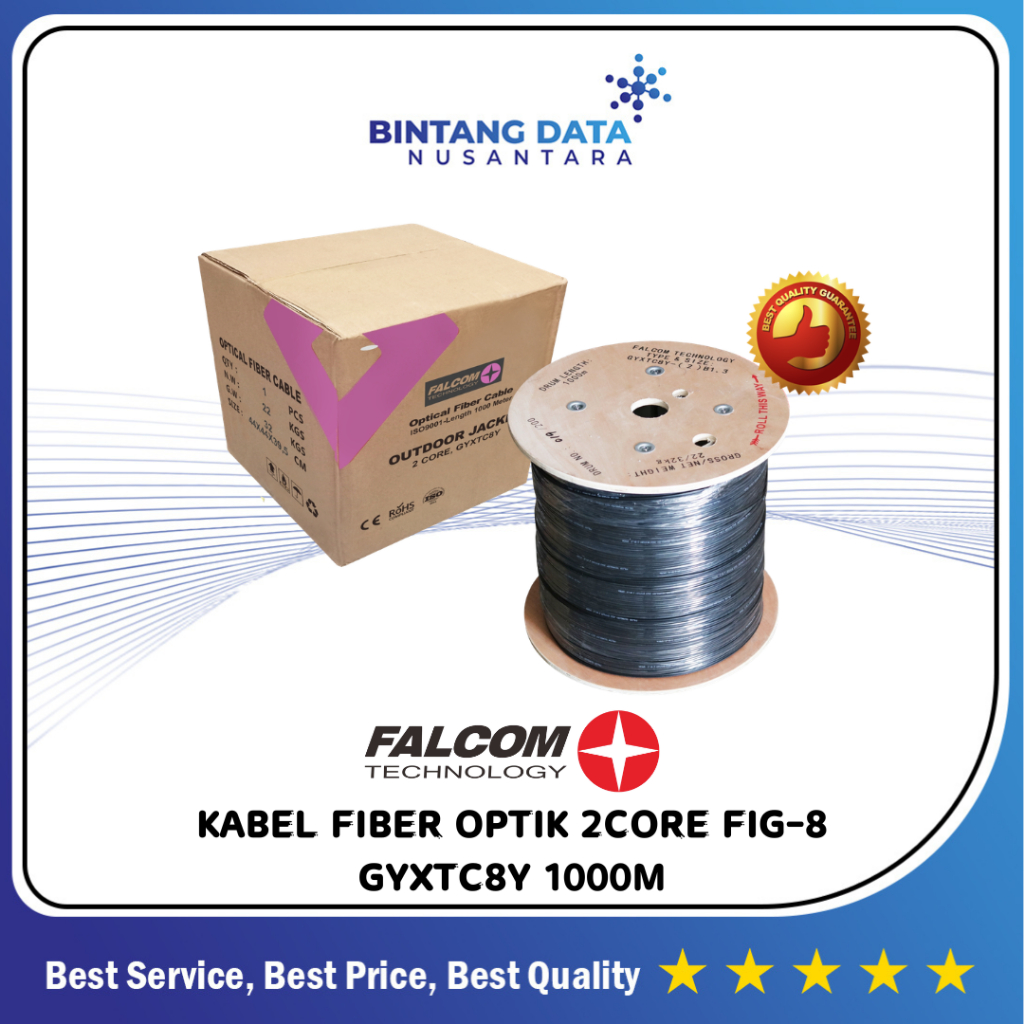 KABEL FIBER OPTIK 2 CORE FIG 8 GYXTC8Y FALCOM 1000M