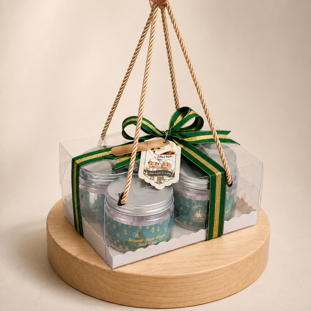 Box Mika Kotak Box Mika MinI Handle Tali Kue Jumbo