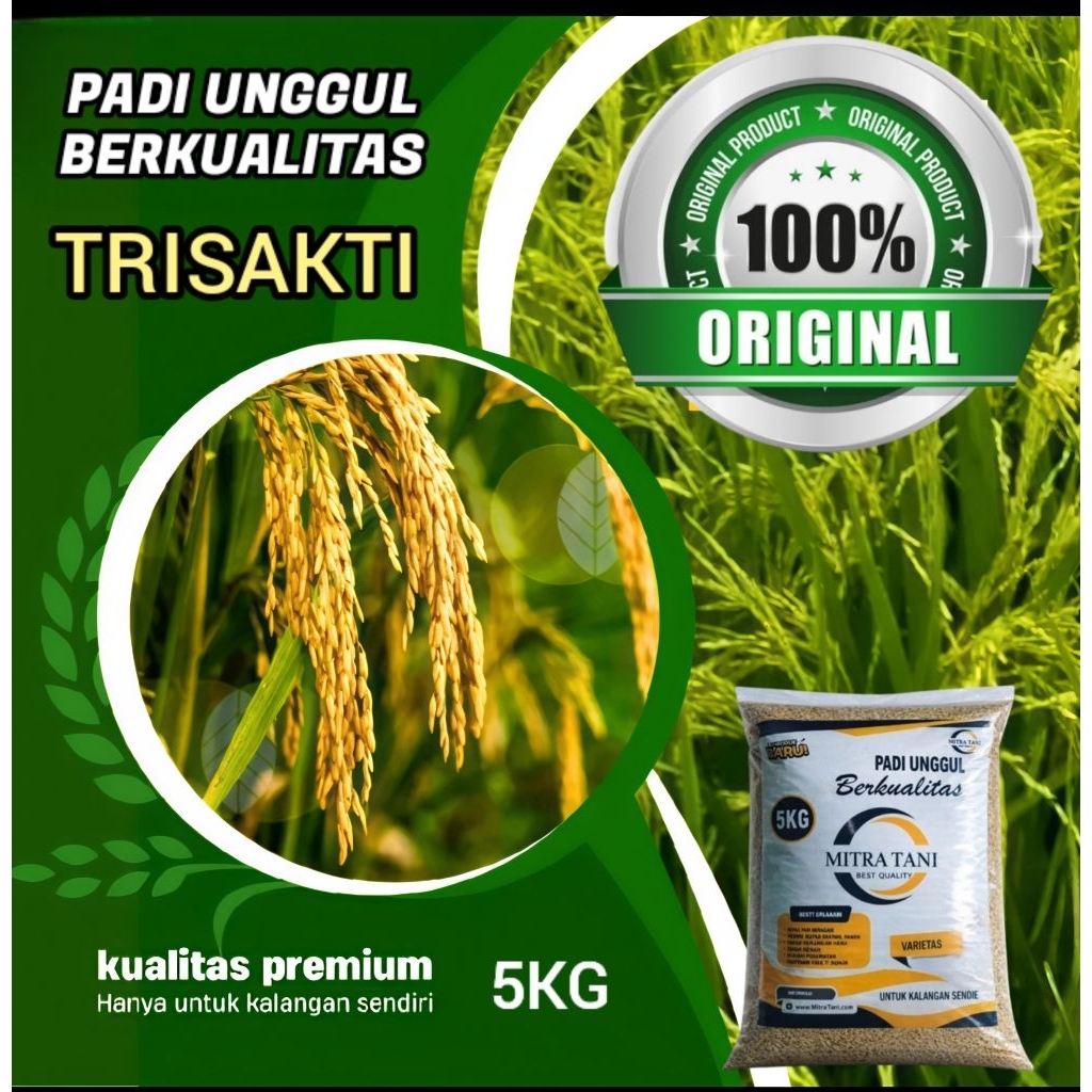 BENIH PADI BERKUALITAS TRISAKTI SUPER GENJAH KEMASAN 5KG