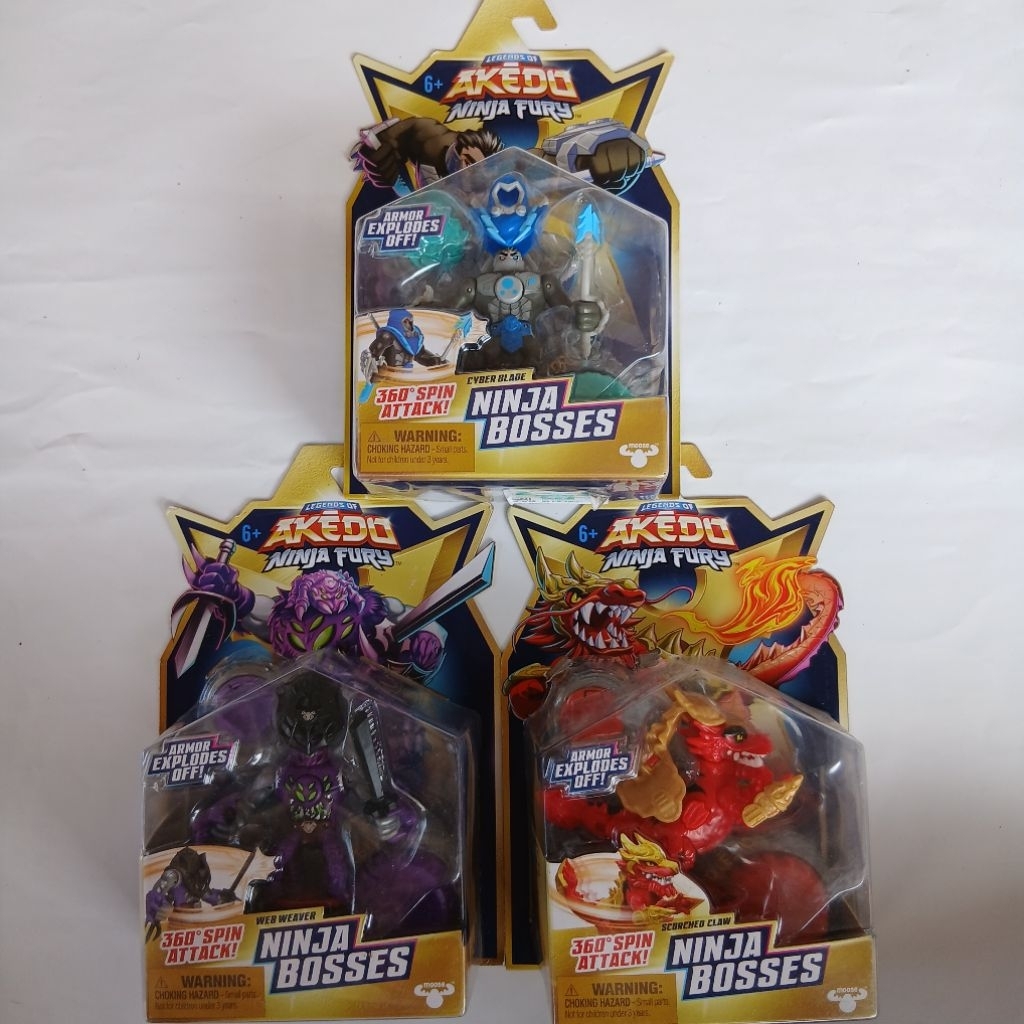 Legends Of Akedo Ninja Fury Ninja Bosses Mainan