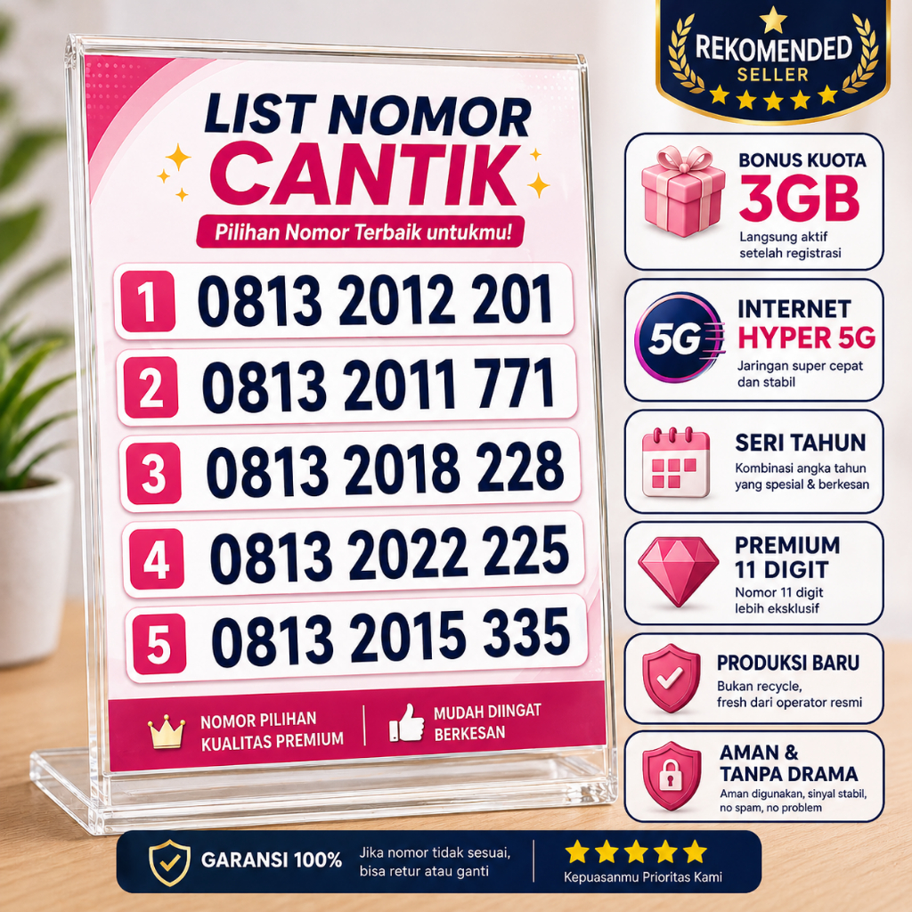 Seri Tahun 11 Digit Telkomsel 5G Gratis Kuota 3GB