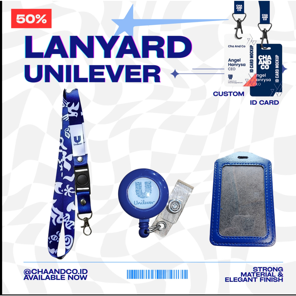 LANYARD UNILEVER / LANYARD UNILEVER PREMIUM PAKET LENGKAP [READY STOKK]