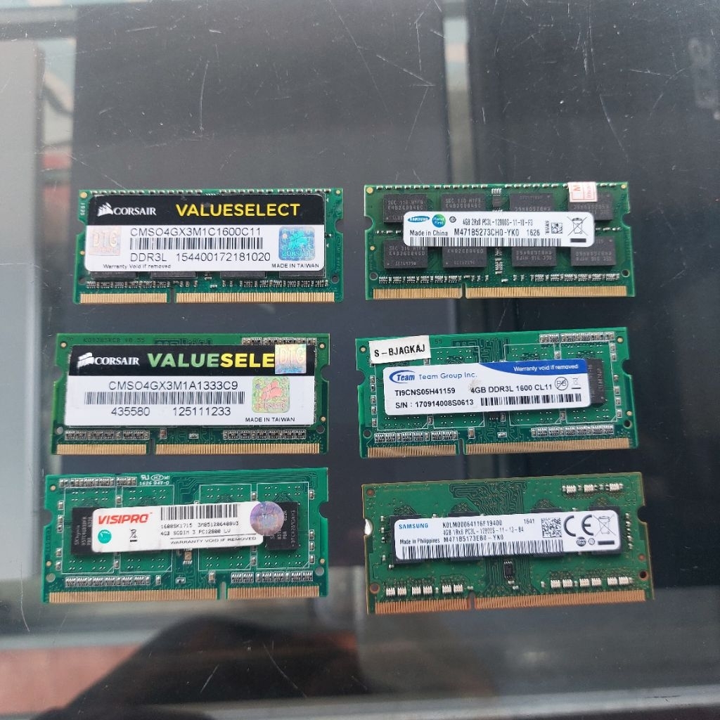 RAM SODIMM DDR3L 4GB Bekas Original Copotan