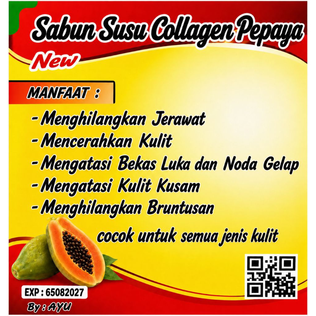 Sabun Susu Collagen Pepaya