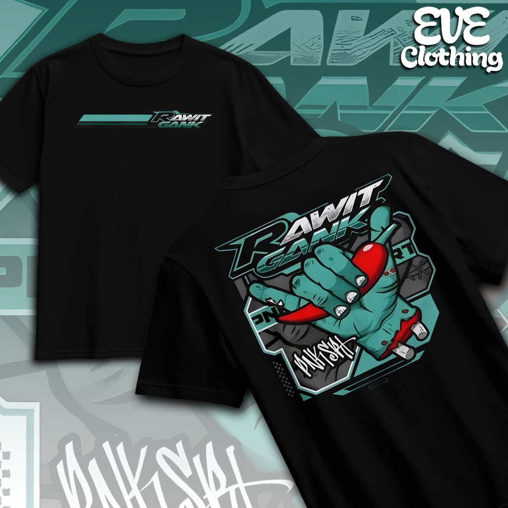 Kaos Distro Rawit Gank Unisex - Baju Cabai Racing - Kaos Cabai Rawit - Kaos Petani Muda