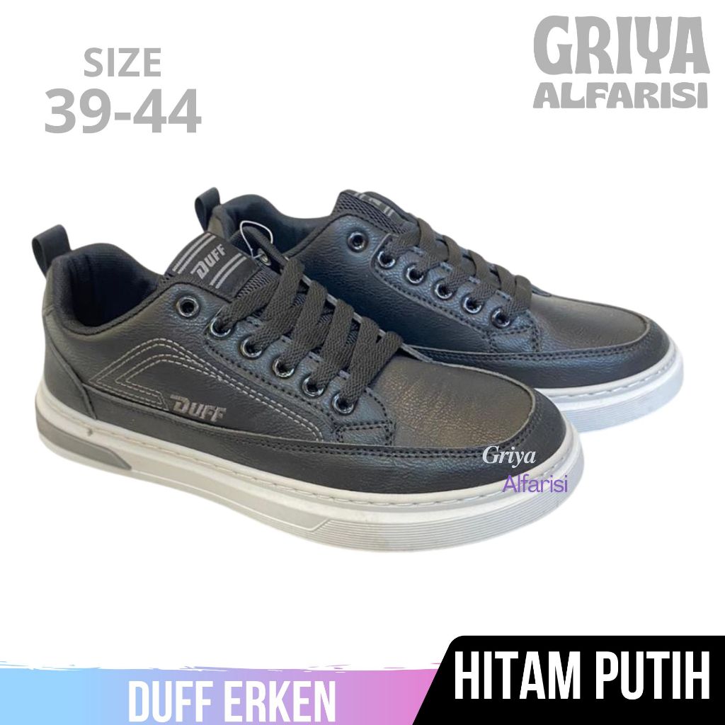 GRIYA ALFARISI - [BISA COD] Sepatu Sekolah DUFF ERKEN HITAM