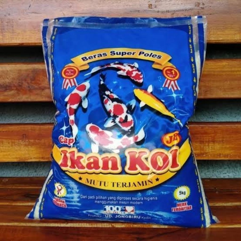Beras Ikan Koi Biru Beras Premium Kemasan 5kg