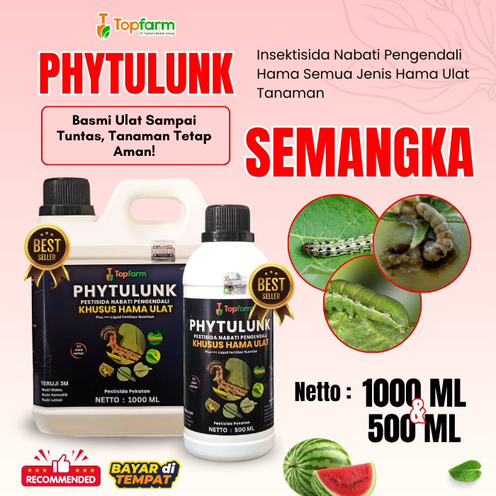Obat Semprot Hama Ulat Semangka / Pestisida Hama Semangka / Obat Ulat Topfarm / Obat Ulat Daun Seman