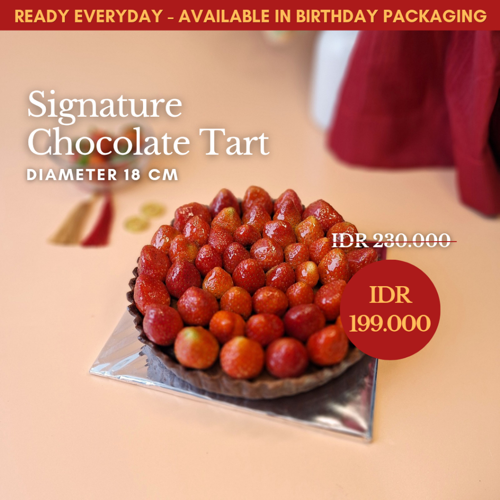CNY Hampers IMLEK / PARSEL Sincia / Lunar Parcel - Chocolate Tart Full Strawberry