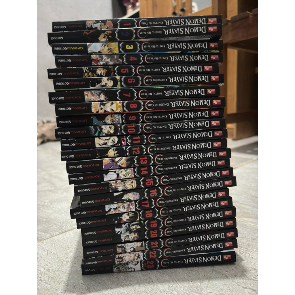 KOMIK DEMON SLAYER INDONESIA FULL SET ELEX MEDIA (Preloved)