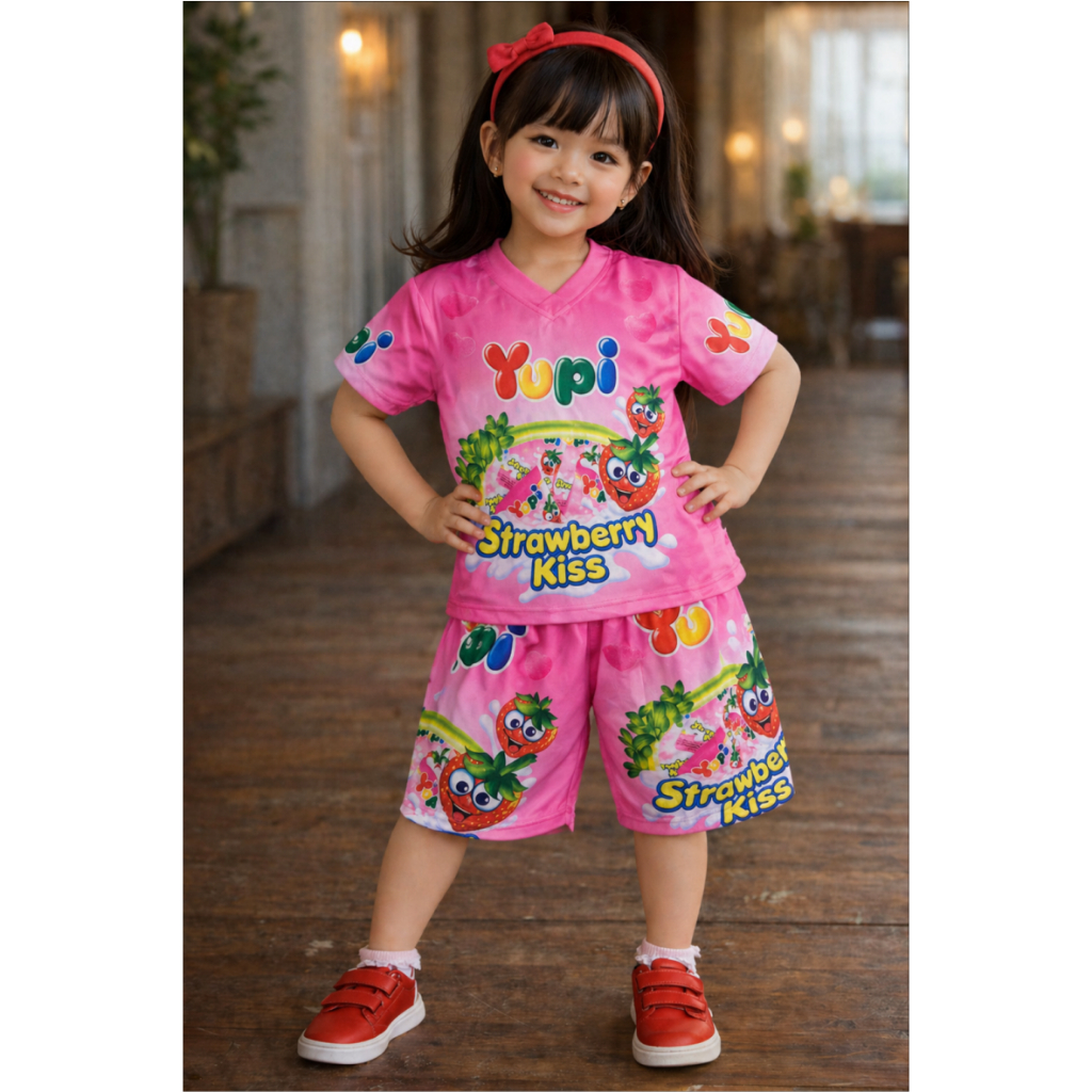 Setelan Anak Jersey Unik Motif Indomie Taro Utramilk Es Krim Oreo Popmie Yakult Limited Edition
