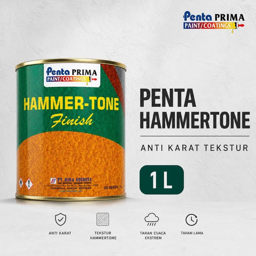 Cat Besi Penta Prima Hammertone Cat Tahan Panas Anti Karat