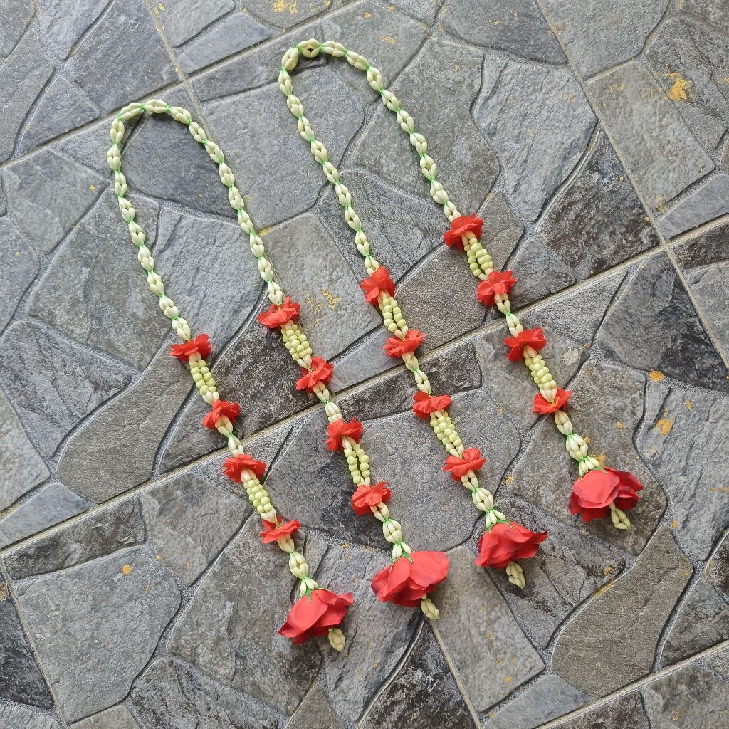 melati palsu premium kalung /pcs  pengantin pria palembang