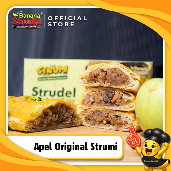 STRUMI (Strudel Ukuran Mini) Varian Apel Original | Oleh-Oleh Khas Malang | Oleh-Oleh Jawa Timur