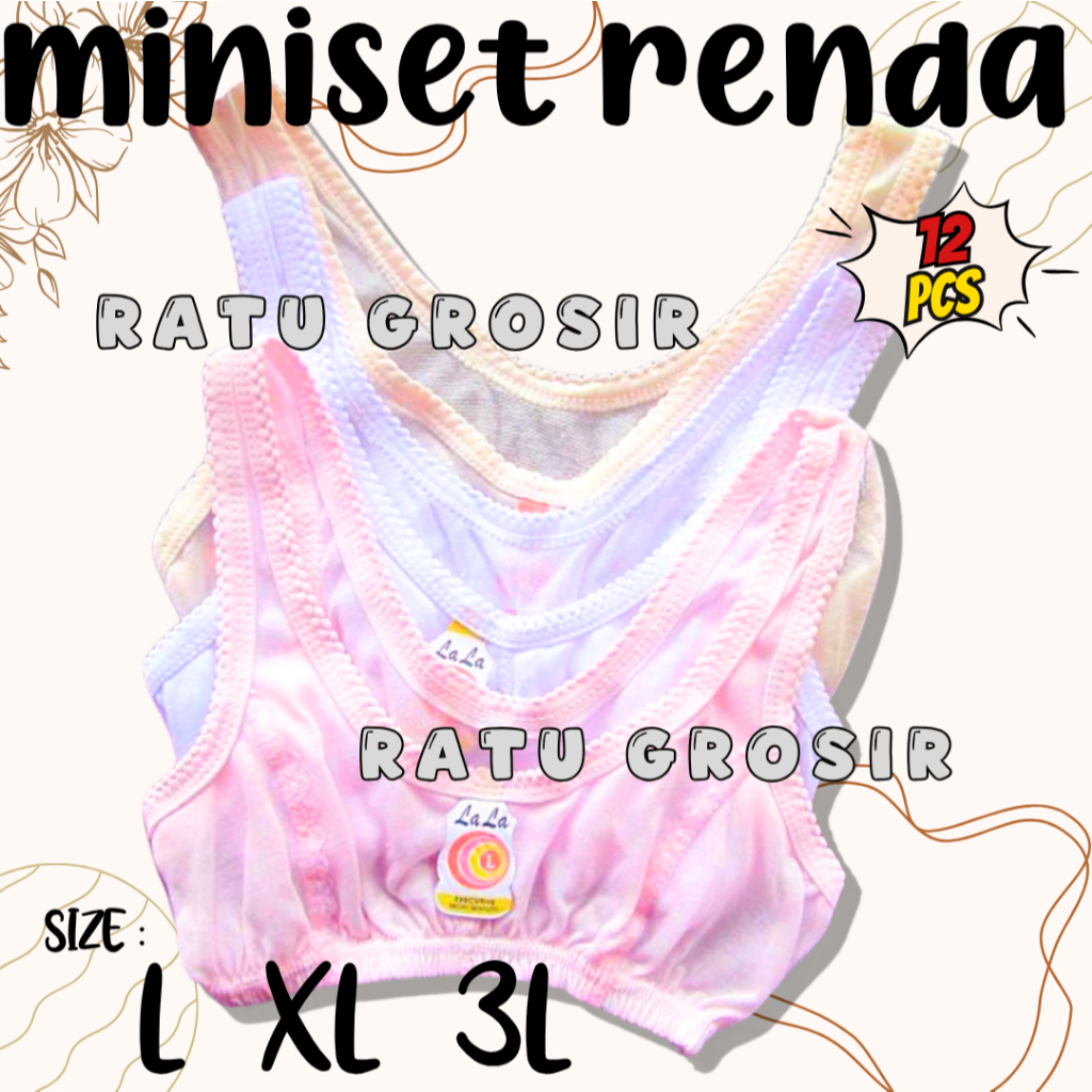 Miniset Anak Remaja | Miniset Anak ABG Murah SD SMP SMA Warna Renda  – Ratu Grosir