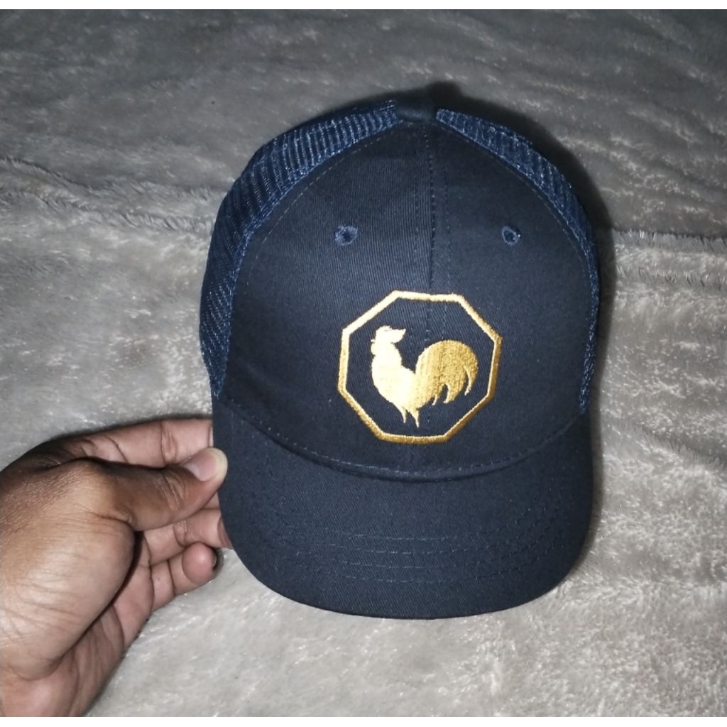 Topi Trucker Ayam Jago Visor Pendek Second