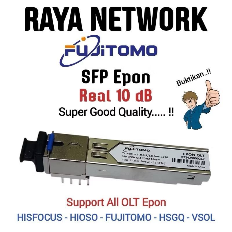 FUJITOMO SFP 10DB EPON