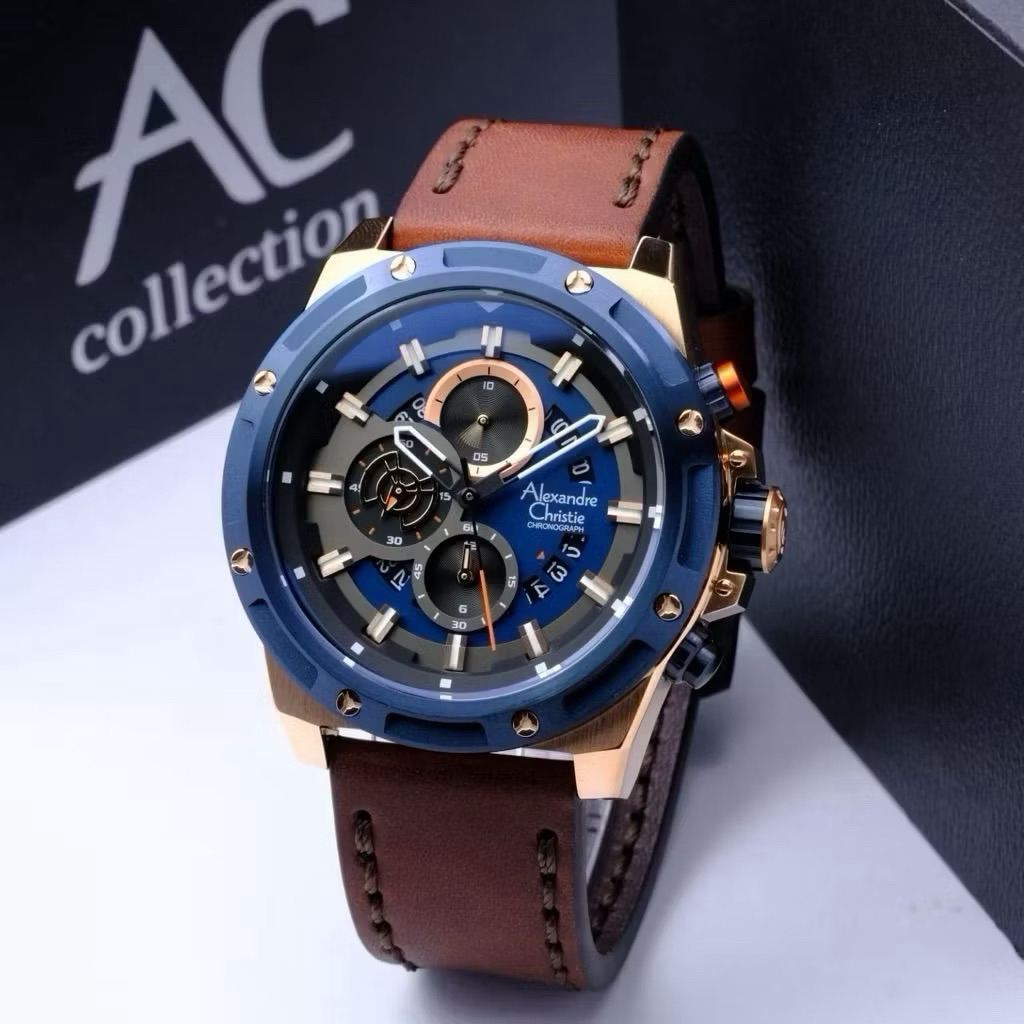 Jam Tangan Pria Alexandre Christie 6506 AC6506 Original Garansi Resmi