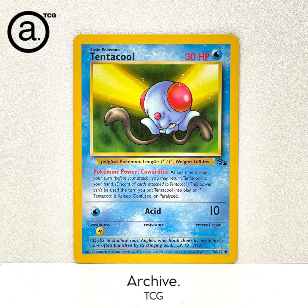 Tentacool (56/62) Pokemon Vintage English ~ Fossil