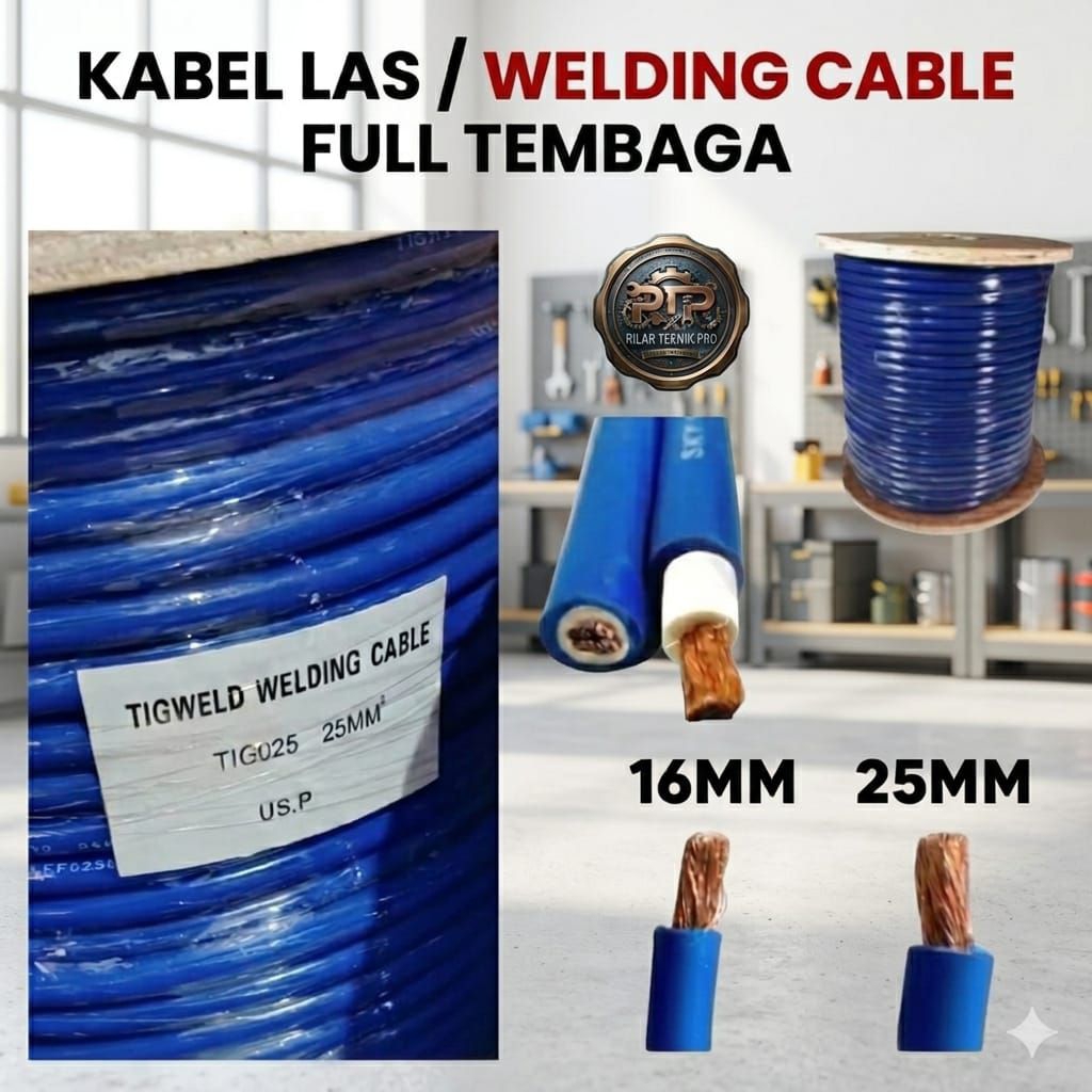 Tigweld Kabel Las / Welding Cable Full Tembaga