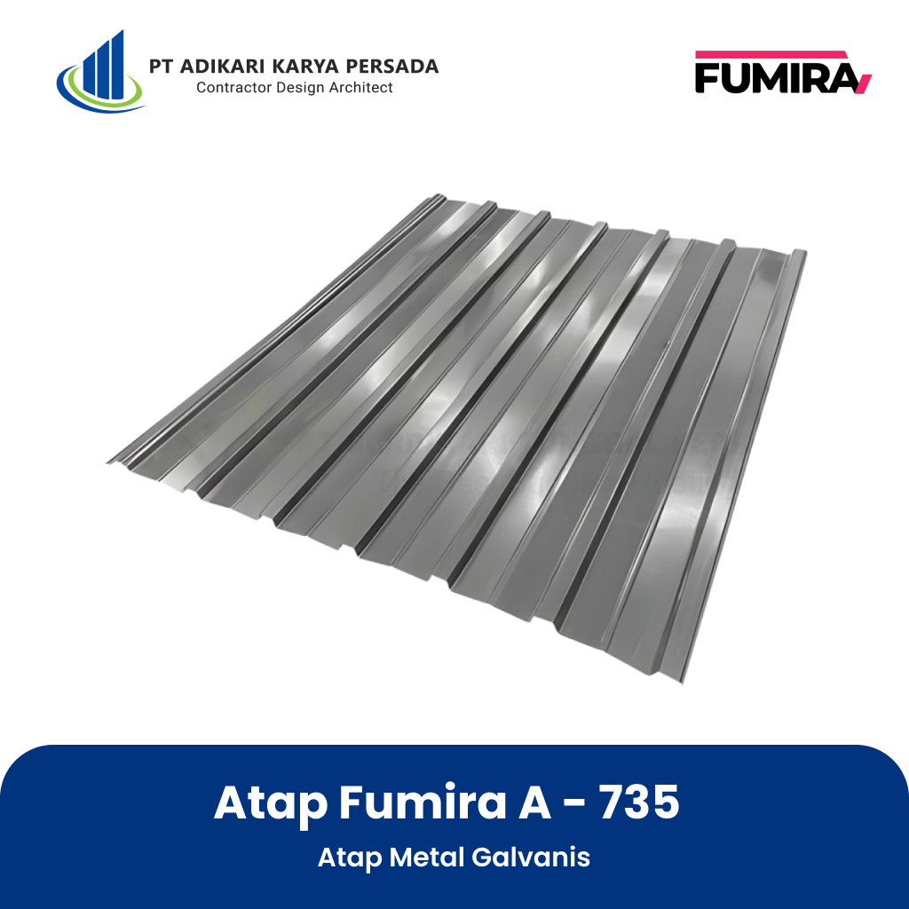 Atap Fumira A - 735 Atap Metal Galvanis Fumira