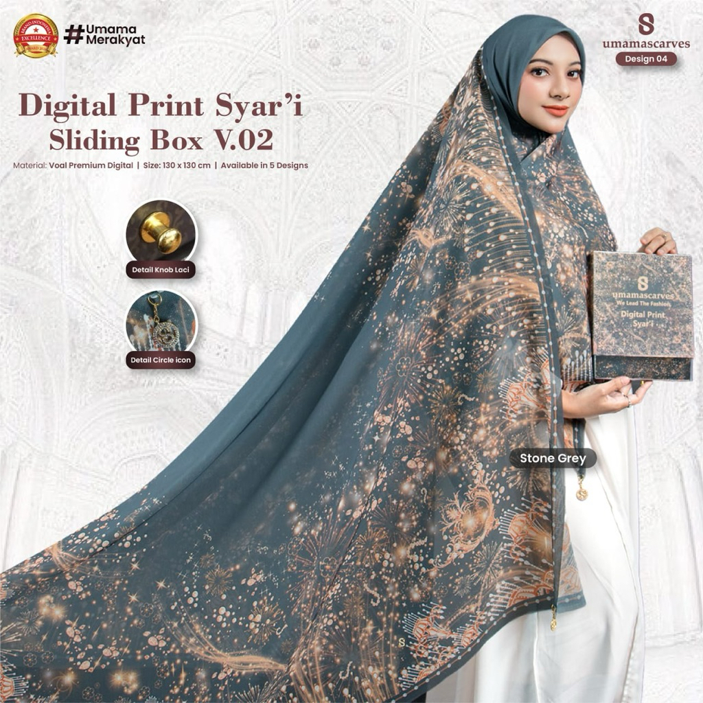 JUMBO 130X130 UMAMA BOX || Segi Empat Motif Umama