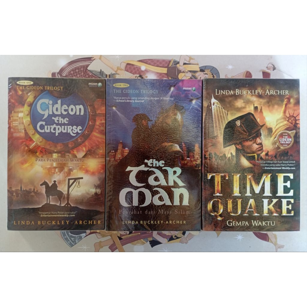 Preloved Novel Fantasi The Gideon Trilogy - Gideon The Cutpurse - The Tar Man - Time Quake - Linda B
