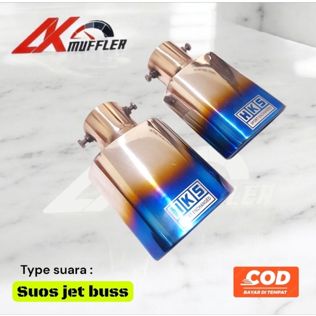 Knalpot Suos Jet Bus Stainles Model Baut