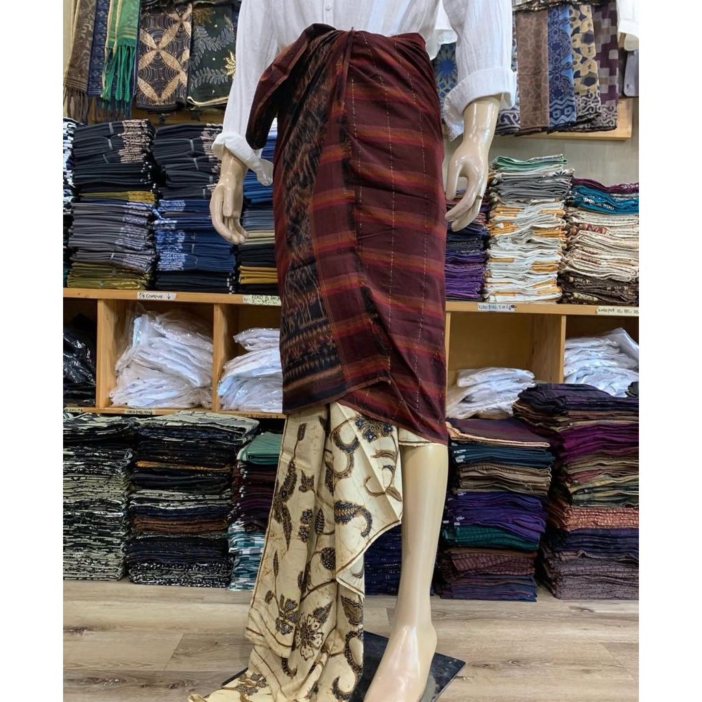 Saput Endek Motif Tanpa Tepi