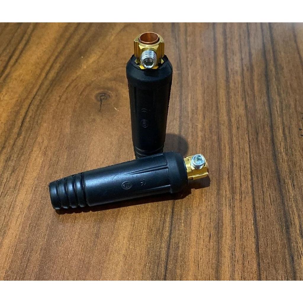 Kabel Konektor Mesin Las Listrik Inverter MMA Kabel Plug 10-25 Male