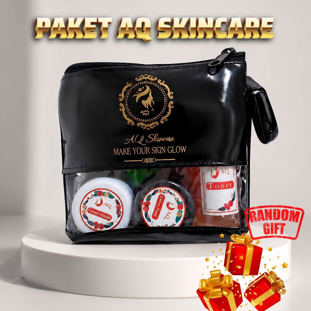 Cream AQ Skincare / Paket Whitening AQ Atasi Flek kulit Kusam / Krim Siang Malam Toner & Sabun Cod B