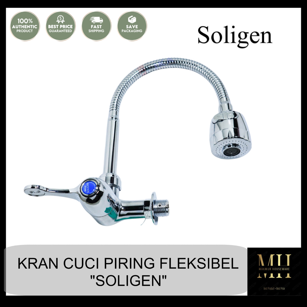 KRAN CUCI PIRING FLEKSIBEL SOLIGEN / KRAN ANGSA FLEKSIBEL MERK SOLIGEN