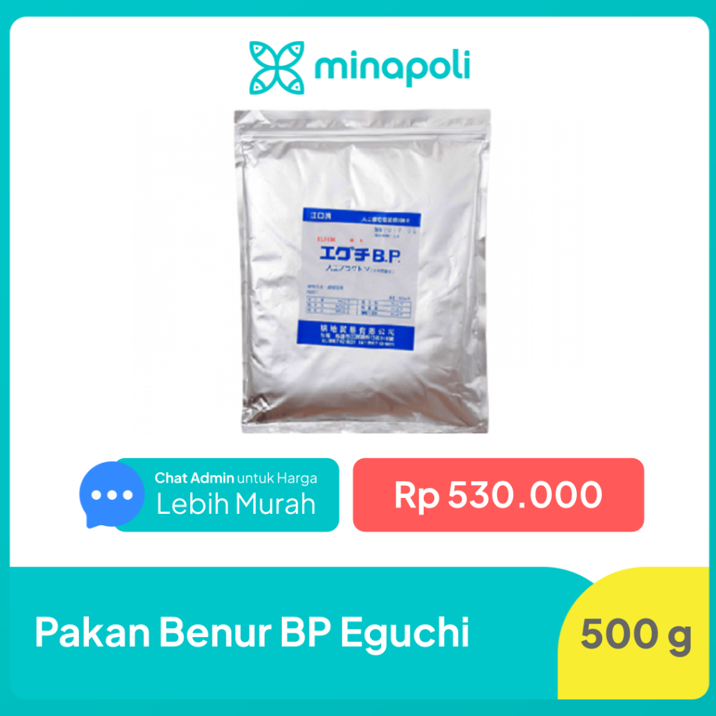 Pakan Benur Udang dan Ikan BP Eguchi Kemasn 500 g