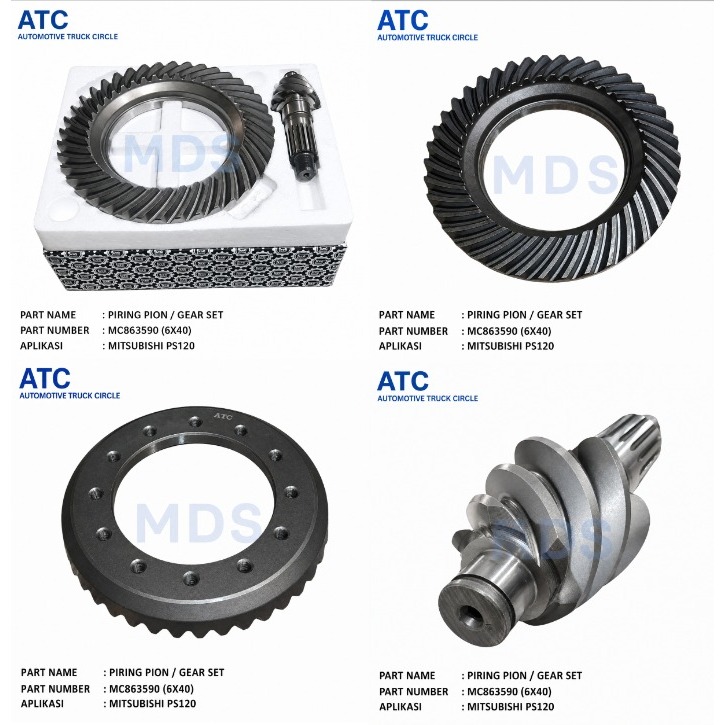 MC863590 GEAR SET PS120 6x40 PIRING PION PS120 6x40 JANTUNG PIRING PS120 6x40