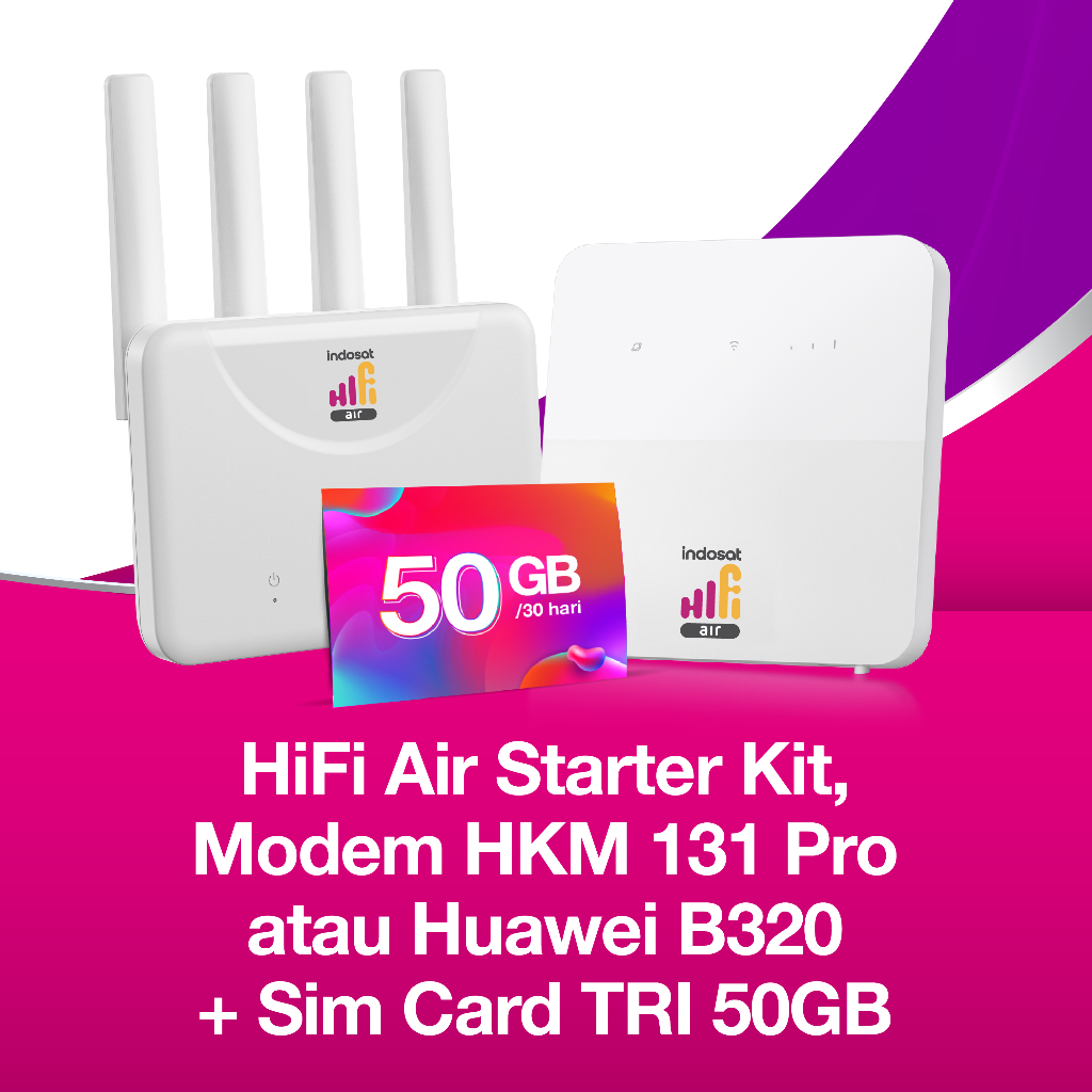 Indosat HiFi Air  : Modem + SIM Card TRI