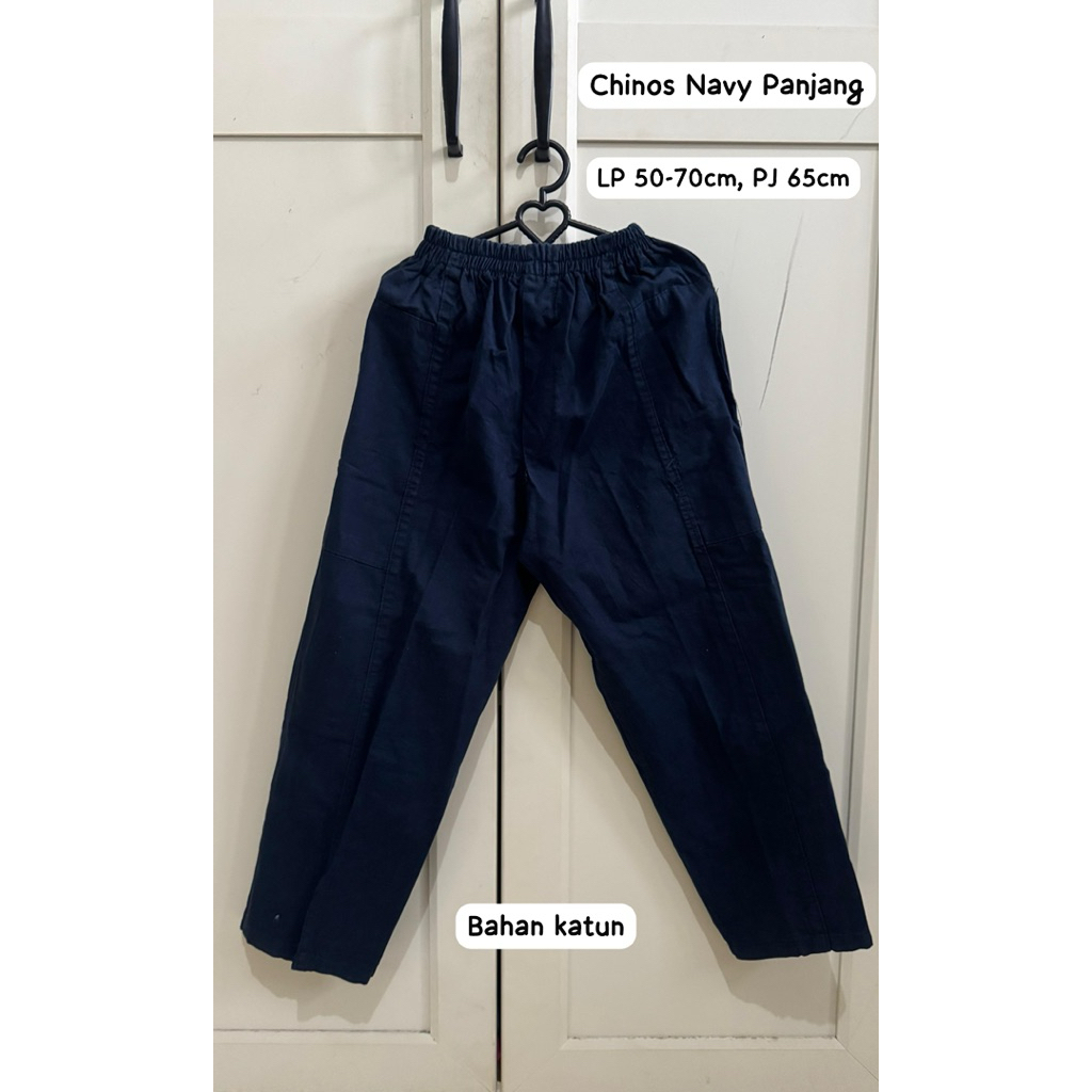 Celana Chinos Navy Defect