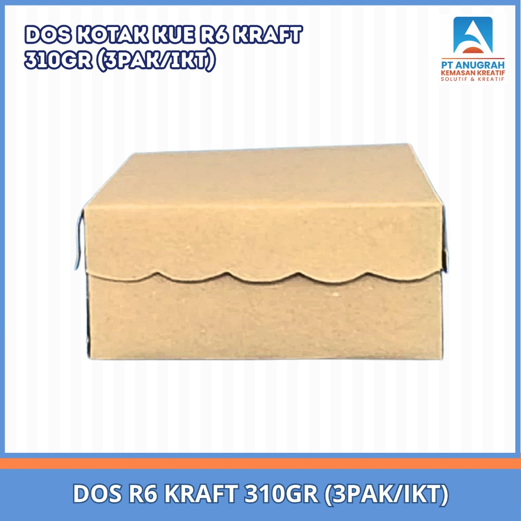 Dos R6 Kraft 310 Gr Polos / Dos Kue Kraft (100 Pcs)
