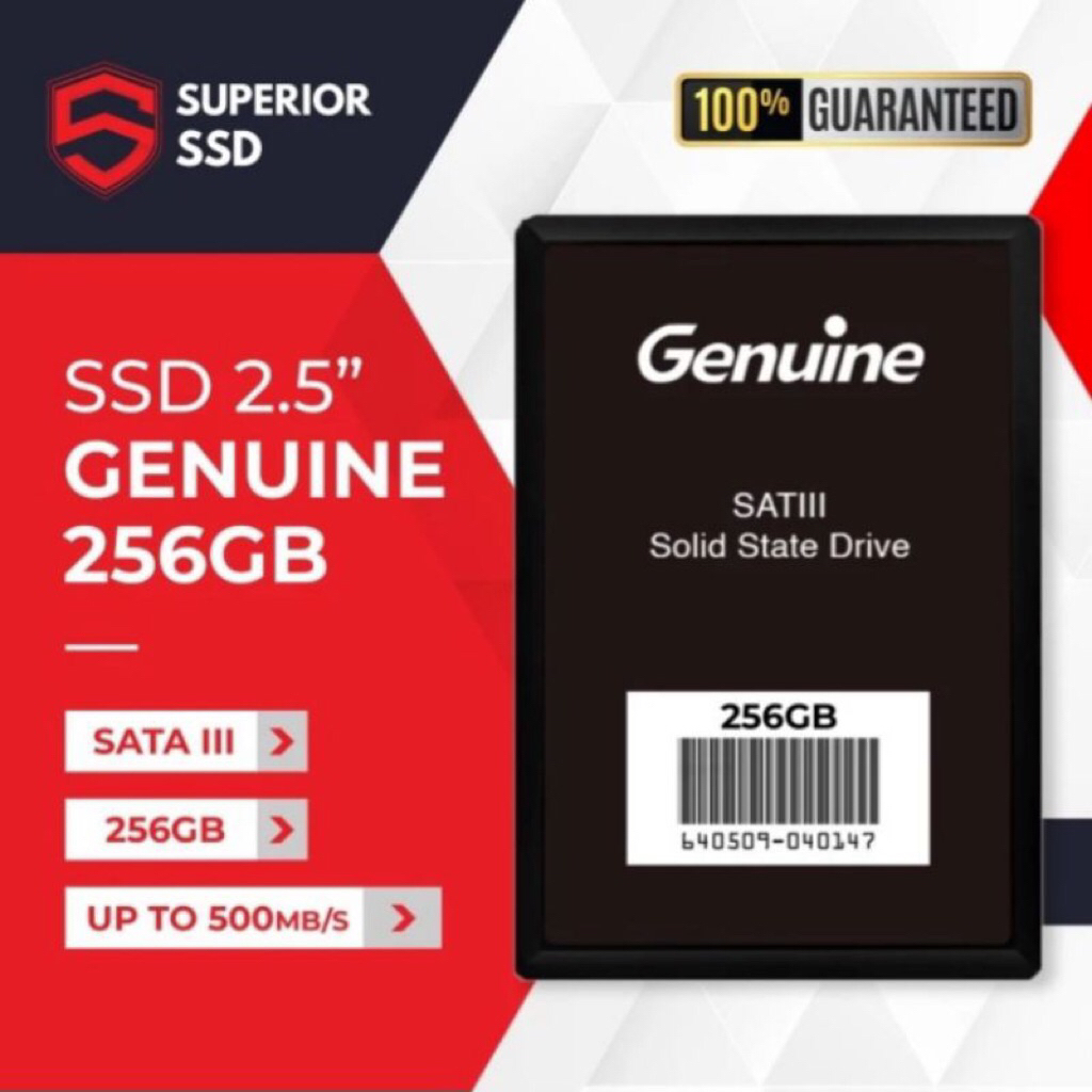 SSD GENUINE 256GB SATA III
