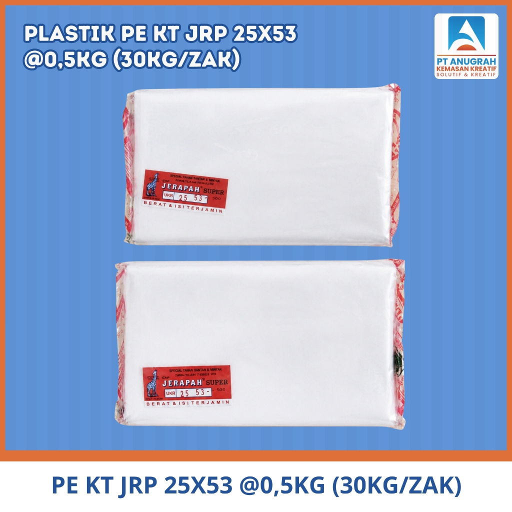 Plastik Kantong Pe Kt Jerapah 25x53(1 Kg)