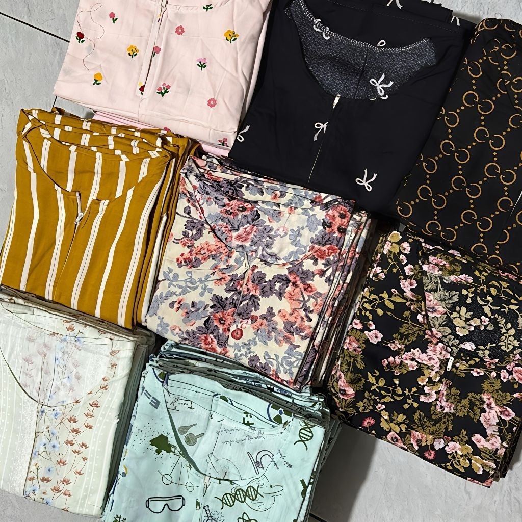 [PAKET 20PC] DASTER UTUH FULL OBRAS | RAYON BUSUI ADEM BUNGA CANTIK | USAHA HOMEDRESS MURAH