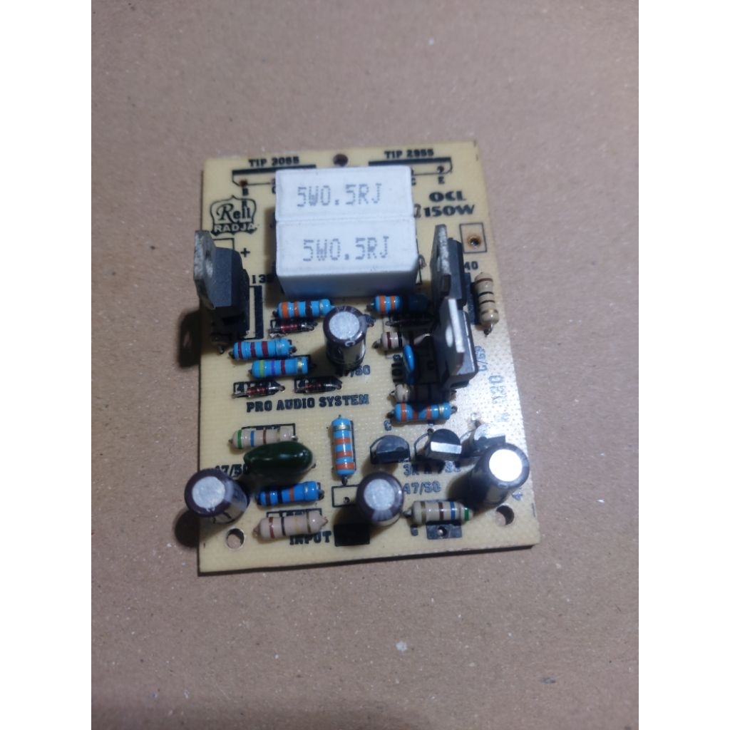 kit power 150wat rell radja bekas masih normal