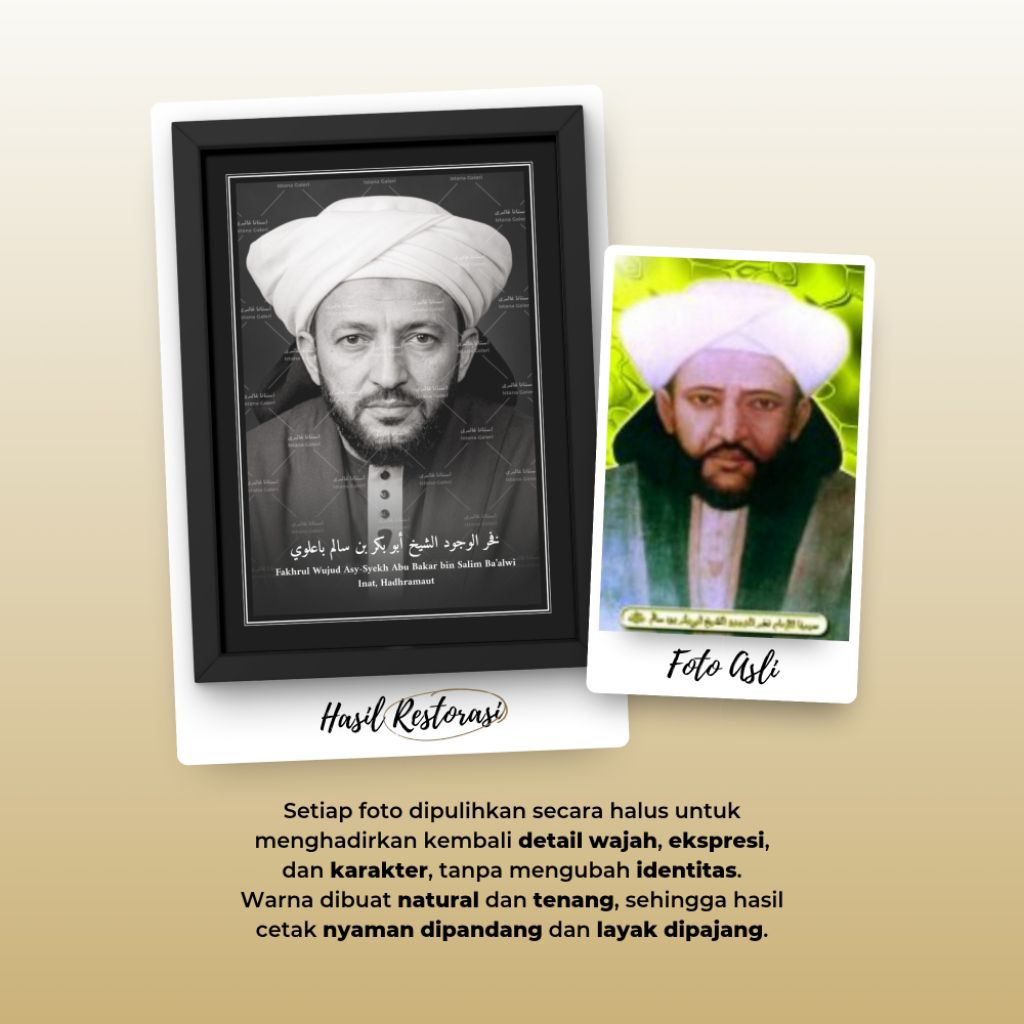 Poster Asy-Syekh Abu Bakar bin Salim Ukuran 12RS