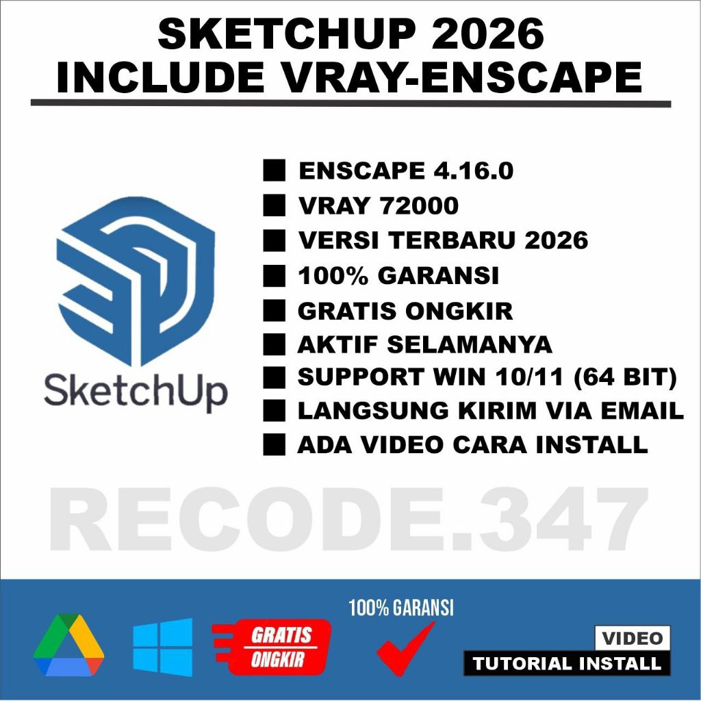 Sketchup pro 2026 + Vray + Enscape